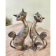 Dekoratif İkili Kedi Figürü Biblo