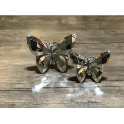 Gümüş ikili kelebek biblo